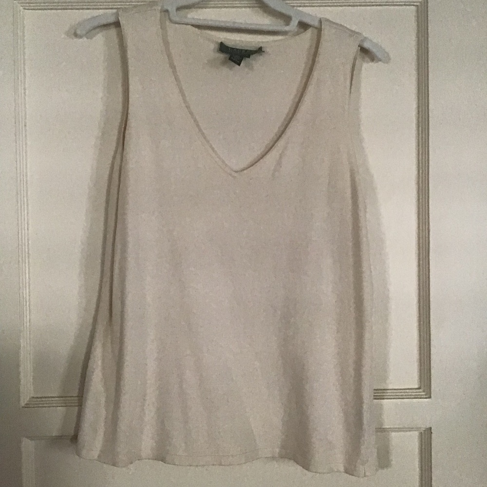 Lauren - Ralph Lauren sleeveless knit v-neck top